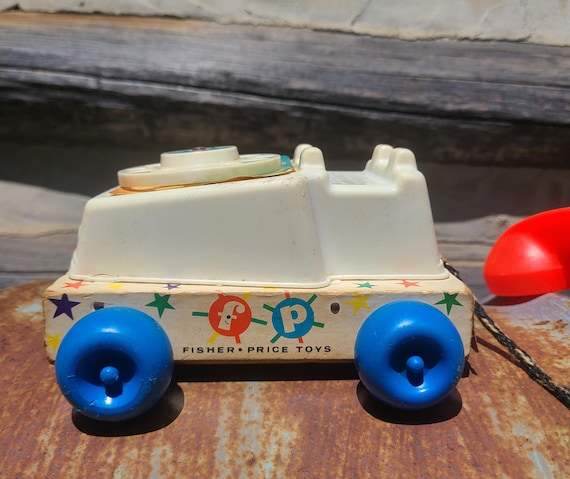 Fisher Price Chatter Phone/c. 1960s/1970s/vintage/toys/rotary