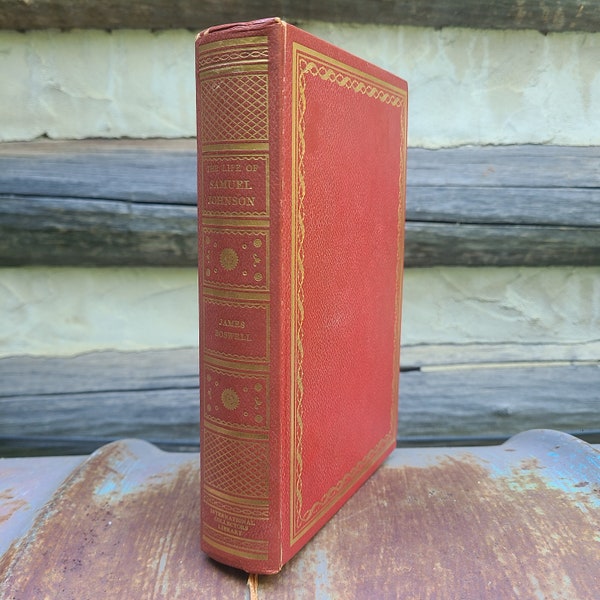 Life of Samuel Johnson/International Collectors Library/Boswell/Hardcover/Red/Gold/Faux Leather/Decorative/Classic/Biography/British Writer