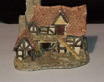 English Tudor Cottage Figurine by English sculptor, David Winter.  !980s.