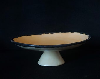 Handmade Ceramic Footed Display Plate