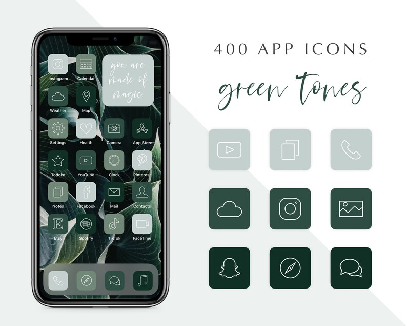 400 Green iOS 14 App Icons Green iOS 14 App Covers App 400 Green iOS 14 App Icons Green iOS 14 App Covers App