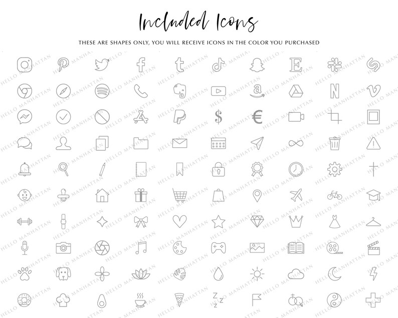 100 Black and White iOS 14 App Icons IOS 14 App Covers App | Etsy