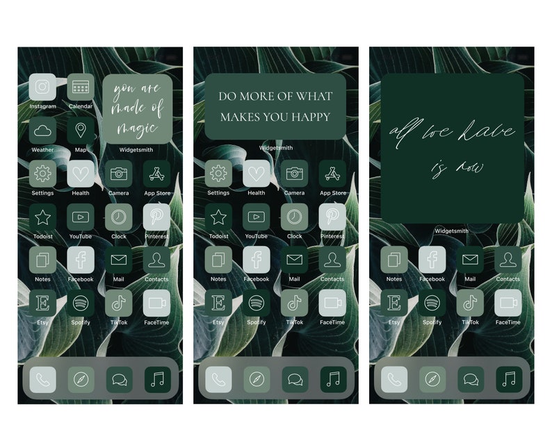 400 Green iOS 14 App Icons Green iOS 14 App Covers App icons Etsy