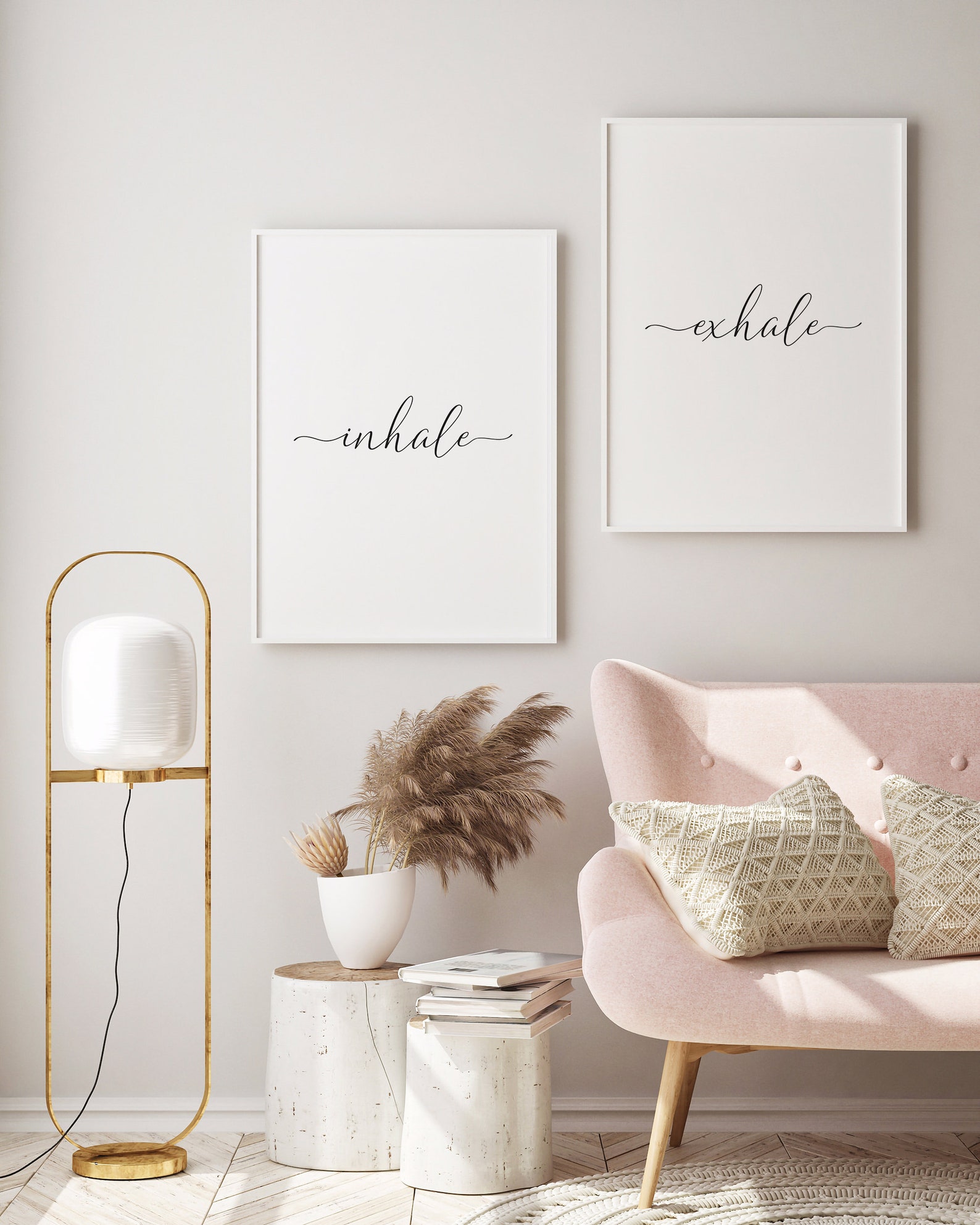 Inhale Exhale Print INSTANT DOWNLOAD Digital Wall Art Etsy