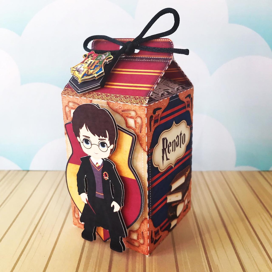 Harry Potter Party Favors Box Hogwarts Birthday Decoration Etsy