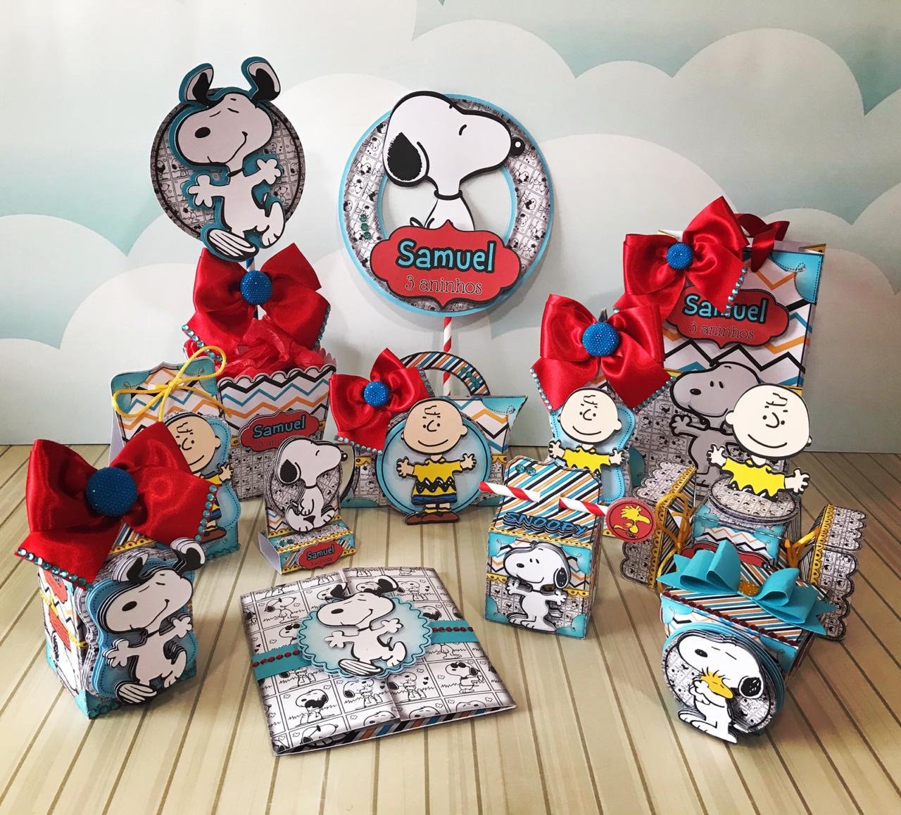 Snoopy Party Favors Boxes Personalized Birthday Decoration Etsy UK