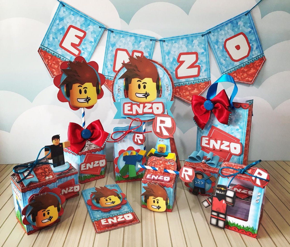 Roblox Boy Party Favors Treat boxes Set of 6 Birthday favors -  Portugal