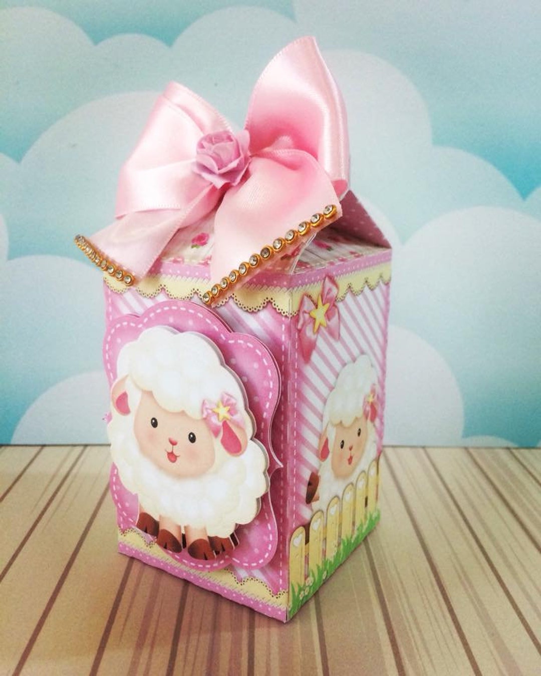 Pink Sheep Favor Boxes Lamb Favor Box Sheep Party Favors - Etsy