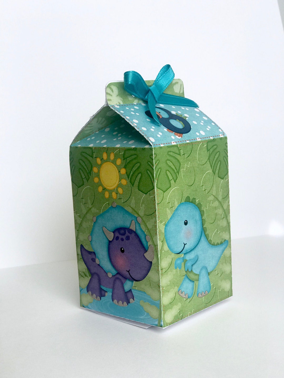 Baby Dinosaur Party Boxes Printable | Dinosaur Digital Favors | Dino ...