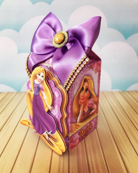 Rapunzel Party Favors Boxes Personalized Tangled Birthday Etsy