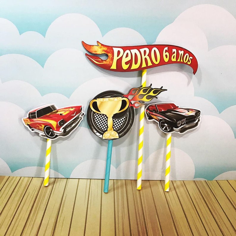 Hot Wheels Party Favors Boxes Personalized Race Cars Birthday Etsy