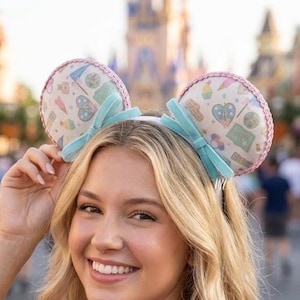 パステルパークス ベルベットリボン マウスイヤーカチューシャ