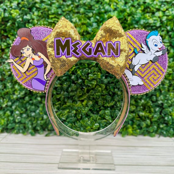 Megara Hercules Mouse Ears: Personalized Headband