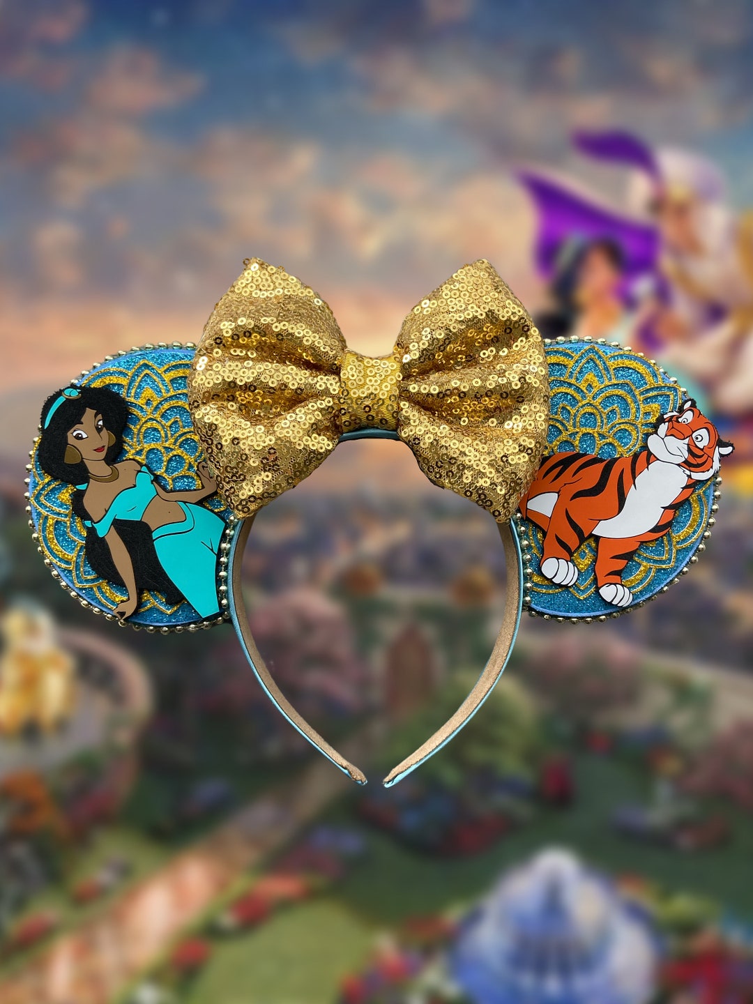 Disney Inspired Handmade Sequin Bow Mickey & Minnie Mouse Ears - NWOT Women main image 2