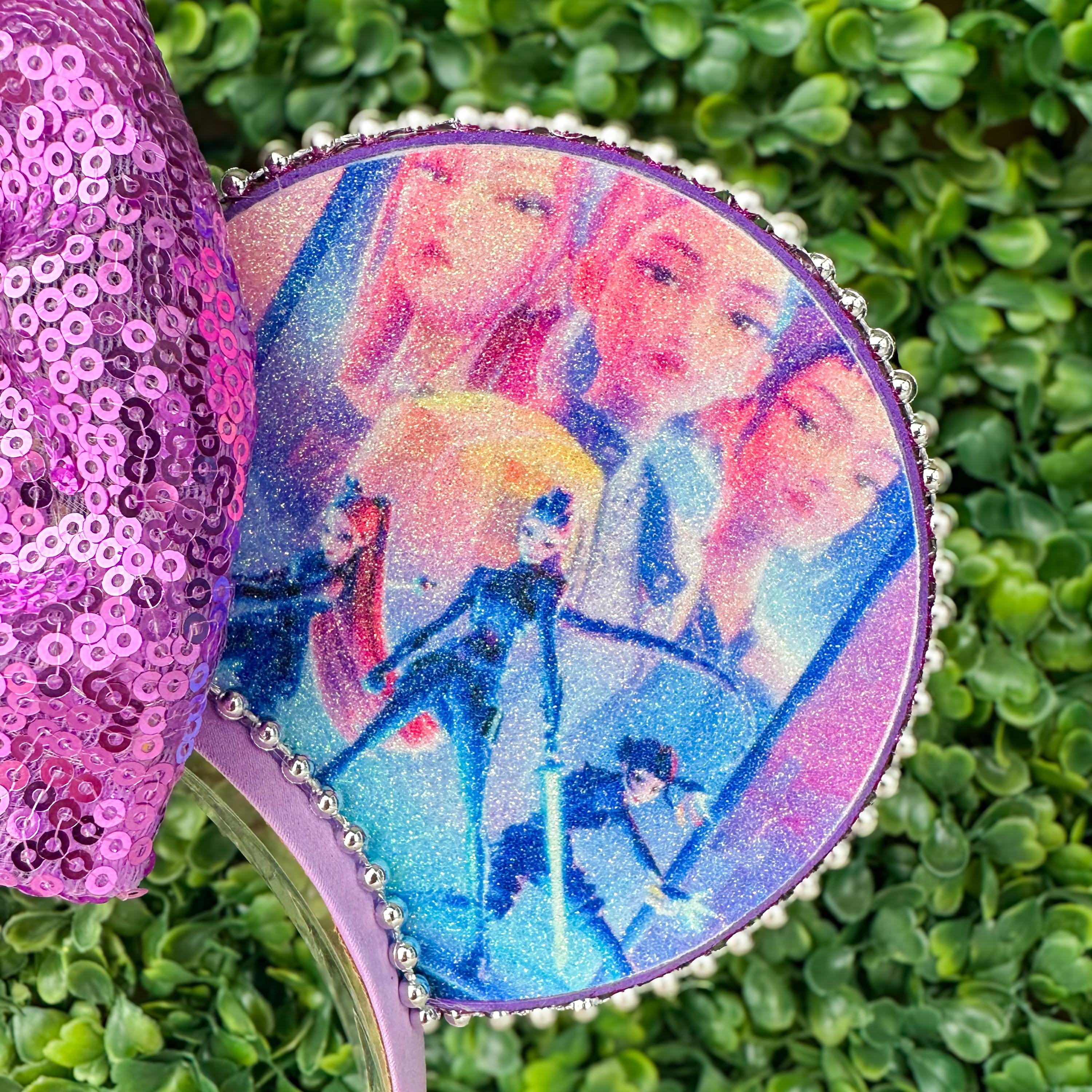 Kpop Demon Hunters Huntrix Inspired Mouse Ears: Light up Sequin