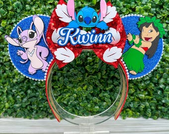 Disney Ears Mickey Ears Valentines Lilo and Stitch , Angel  display picture 2