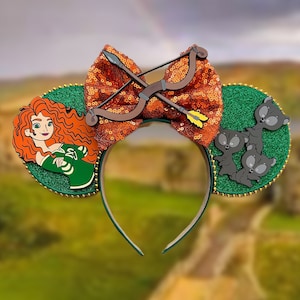 Orecchie ispirate a Merida / Fascia per orecchie da topo / Fascia coraggiosa