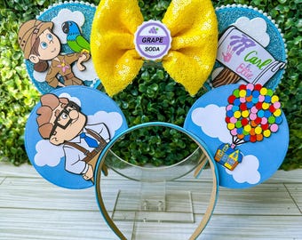 Carl AND/OR Ellie UP Inspired Ears Mouse Ear Headband