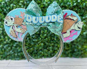 Crush the Turtle Mouse Ears: Finding Nemo Inspired Headband