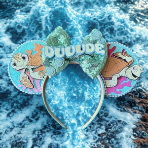 Crush the Turtle Inspired Ears | Mouse Ear headband | Finding Nemo Finding Dory headband