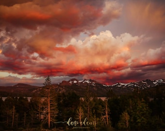 Sierra Nevada Mountains | Up Country Sunset  photography | Mountain Photography | Sunset Photography