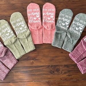 Moje nowe imię to Mama Skarpetki - Baby shower, Skarpetki szpitalne, Prezenty, Skarpetki wełniane