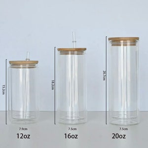 NEW Snow Globe SUBLIMATION Glass Tumbler 20 Oz w/ Bamboo Lid AND Plug! –  Ava Jane's Blanks