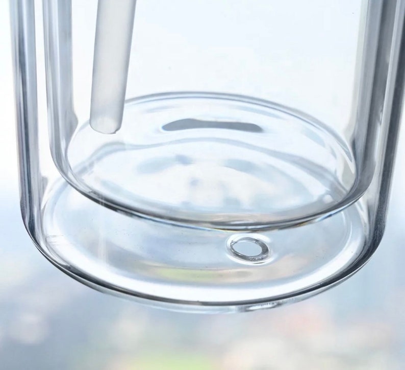 BLANK Snow Globe Glass Can Tumblers With Bamboo Lid and Straw 20oz Etsy