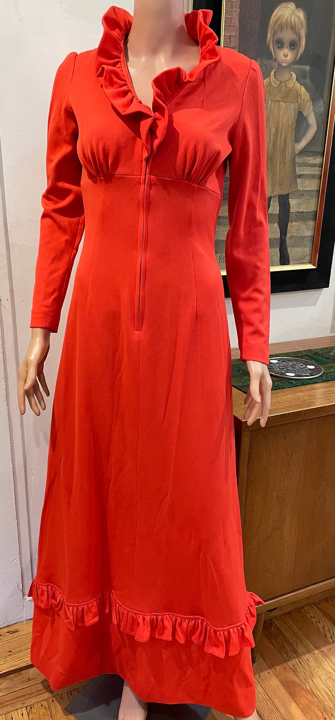 1970s Clarke Maxi Dress - Aubergine
