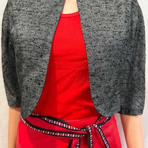 50s 60s Vintage Designer JACQUES HEIM Jeunes Filles Ready-to-Wear for I. Magnin & Co. 3/4 Sleeve Jacket