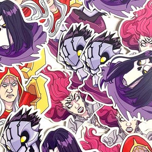 Darksiders, Four Horsemen of the Apocalypse Stickers, transparent