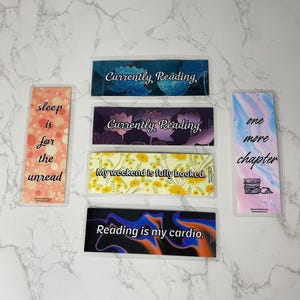 Bookworm Essentials Bookmark Set | Choose 3 or All 6 | Bookish Gift for Readers | Fun Laminated Bookmarks | Book Lover Accessories
