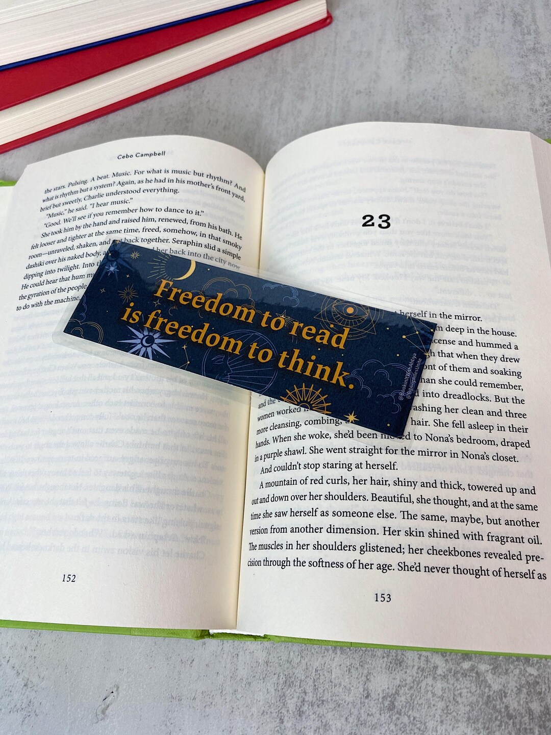 Freedom Bookmarks Celestial Bookmark | Freedom to Read, Starry Bookish Gift - Etsy