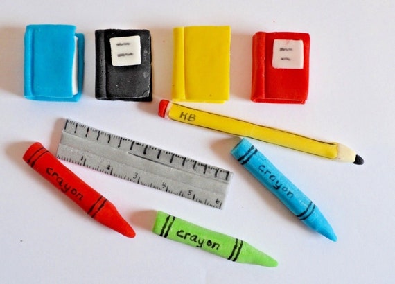 Handmade Edible Teacher School Stationary Library Graduation Etsy