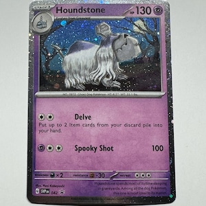 houndstone pokemon card price Pokemon Me01: Mega Evolution Illustration Rare Houndstone #145
