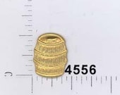 12 pieces barrel keg beer whiskey wine charm brass, raw brass, french, champagne, embellishment, new year 39 s, vintage 4556