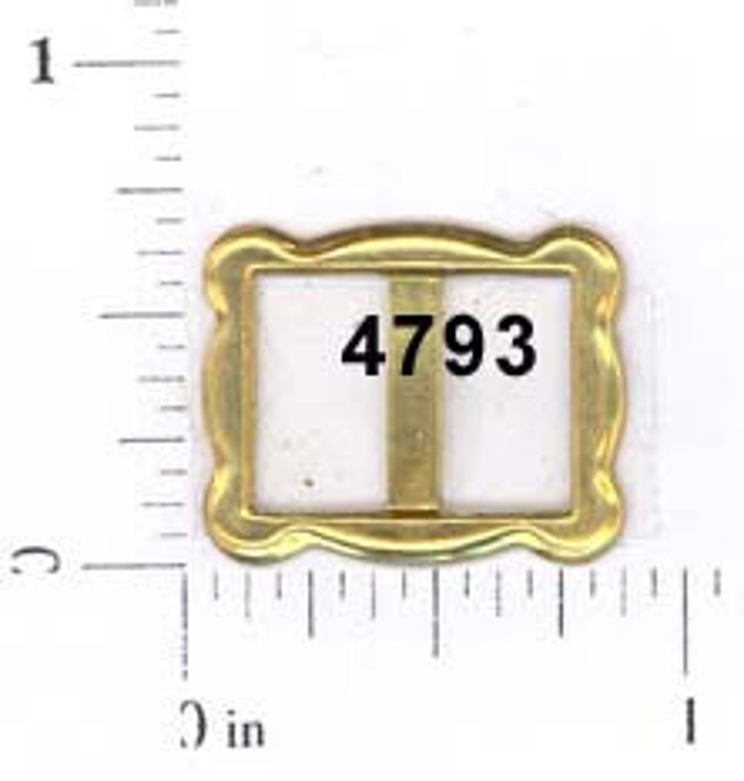 12 Pieces Rectangle Slide Buckle Raw Brass Vintage 4793 Etsy