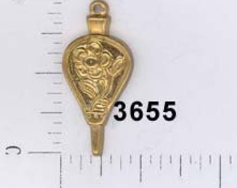 12 pcs bellows fireplace charm brass stamping finding, embellishment #3655