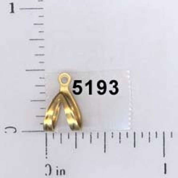 12 pcs bail jewelry bale raw brass necklace finding (LG) #5193