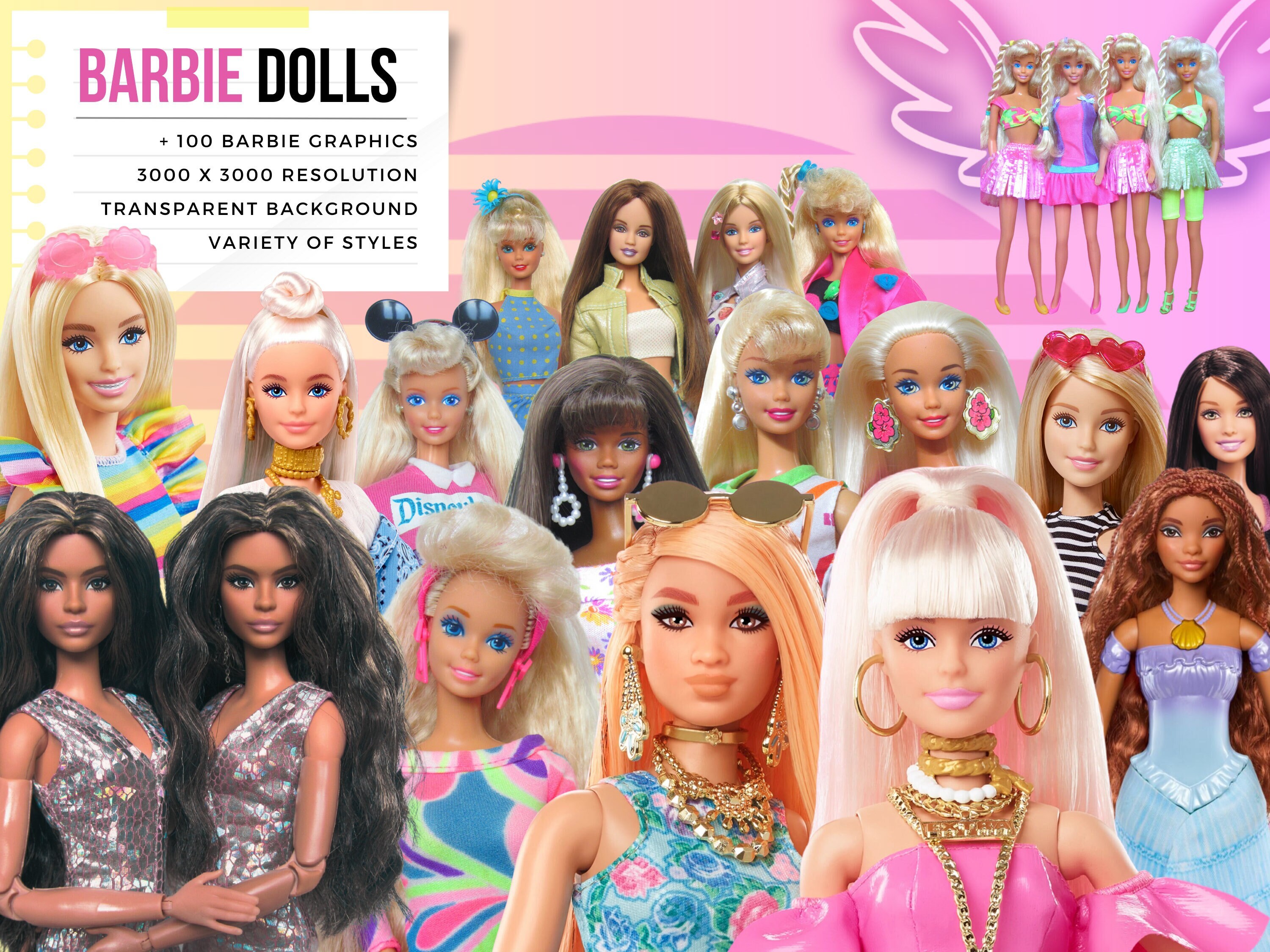 Barbie Transparent Etsy