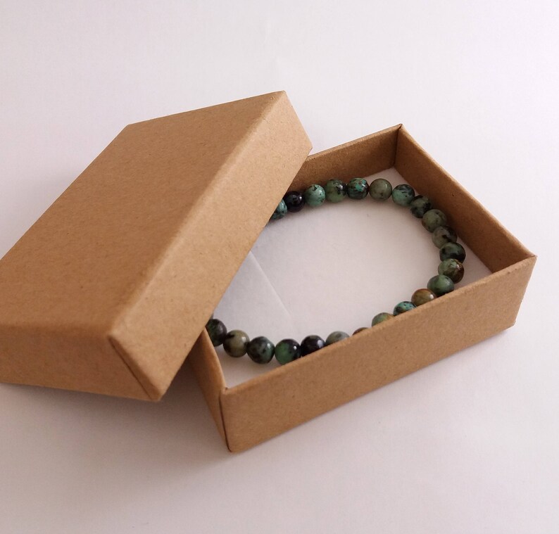 Mens Bracelet Natural Stone Gemstone Bracelet 6mm Diameter Beads Stretch Bracelet African Turquoise Natural Gemstone Beads Bracelet