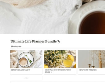 Ultimate Life Planner (Aesthetic Version)| Notion Template | Digital Planner | Notion Dashboard | Life Organizer Planner | Life Planners