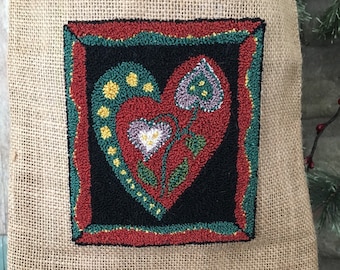 Valentines Bouquet #2 Punchneedle Pattern (PDF DOWNLOAD)