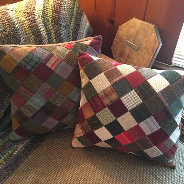 Patchwork Pillow Etsy