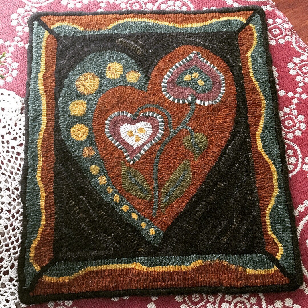 Valentines Bouquet 2 Rug Hooking Pattern on Linen - Etsy