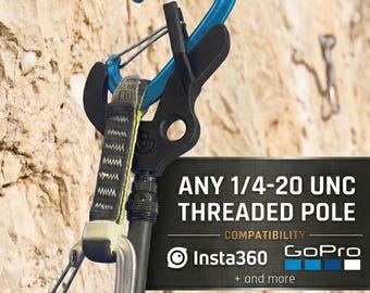 Rock Climbing Stick Clip - Action Camera Pole Compatible