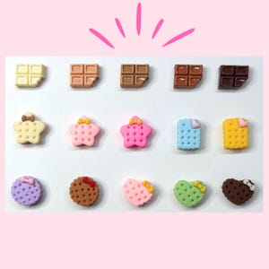 Kawaii Sweets Charm: Custom Shoe Charms, Cork Board Pin, Magnet, Badge Topper Pin