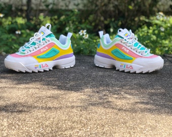 fila multi coloured trainers