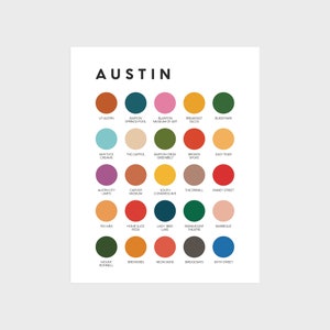 Austin Color Palette Print