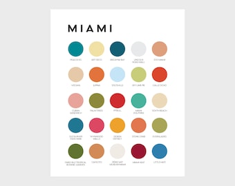 Miami Color Palette Print